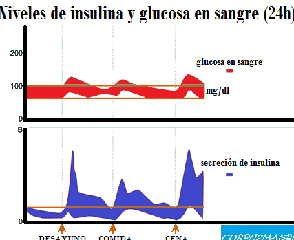 graficos de niveles de glucosa